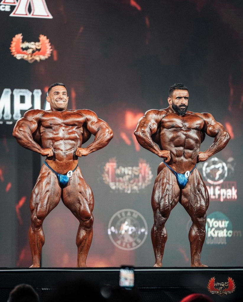 Mr.Olympia 2022 Hadi Choopan and Derek Lunsford